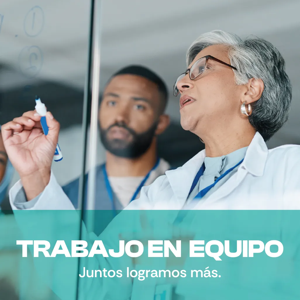 Trabajo en equipo. Juntos logramos más. Una foto de una científica de mediana edad y un joven escribiendo en una pizarra blanca. Trabajo en equipo. Juntos logramos más. Una foto de una científica de mediana edad y un joven escribiendo en una pizarra blanca.