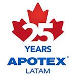 Apotex LATAM 25 Years logo Apotex LATAM 25 Years logo